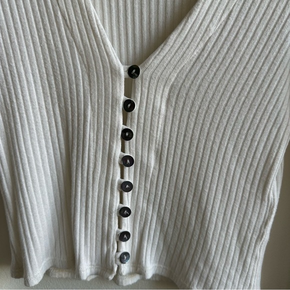 Reformation Ribbed Button-Up Top - Picture 3 of 3